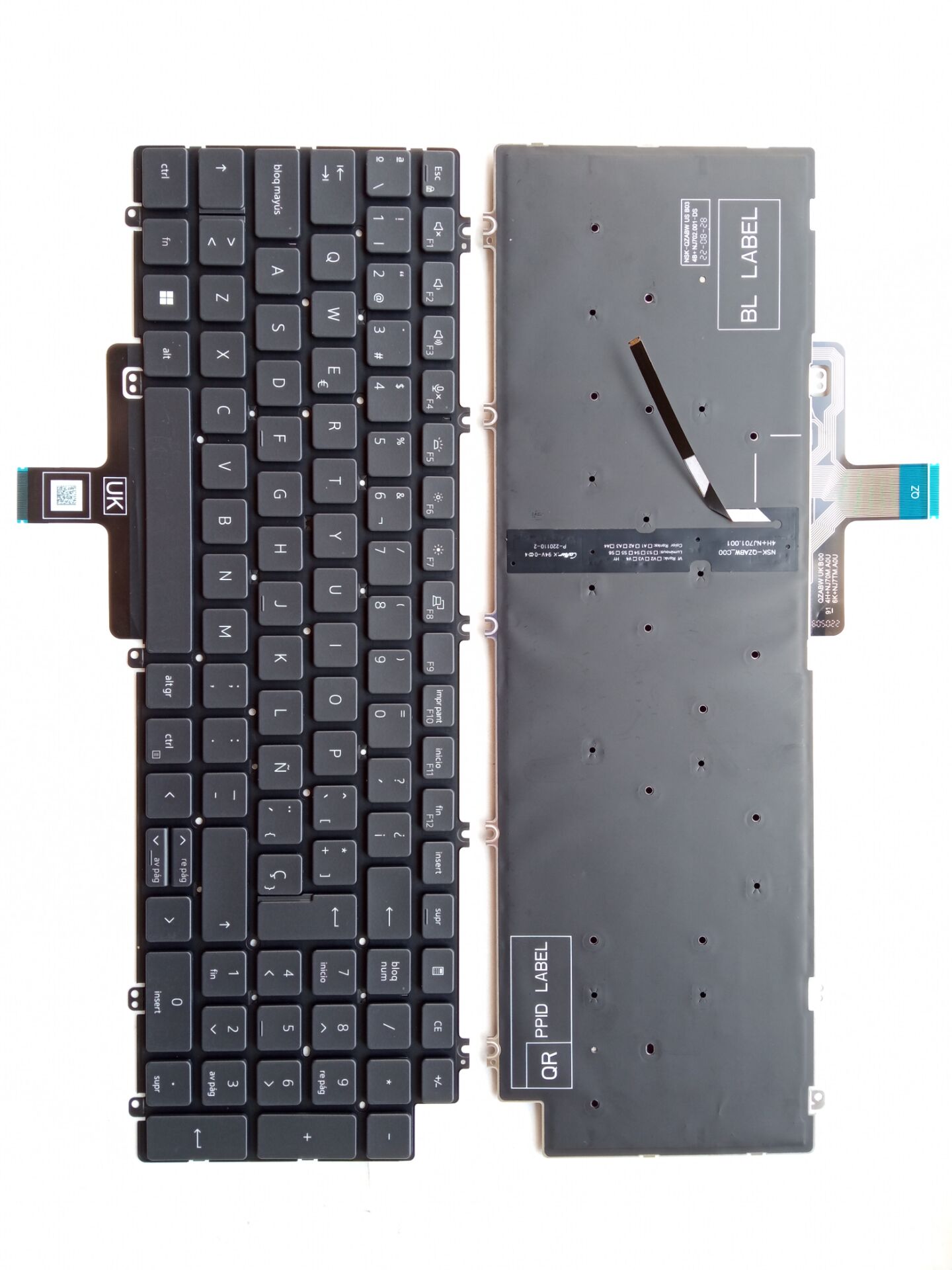 Picture of New Replacement Laptop Keyboard For DELL 3561/3560/latitude5520/5521/7550 BLACK Backlit (OEM) SP Layout